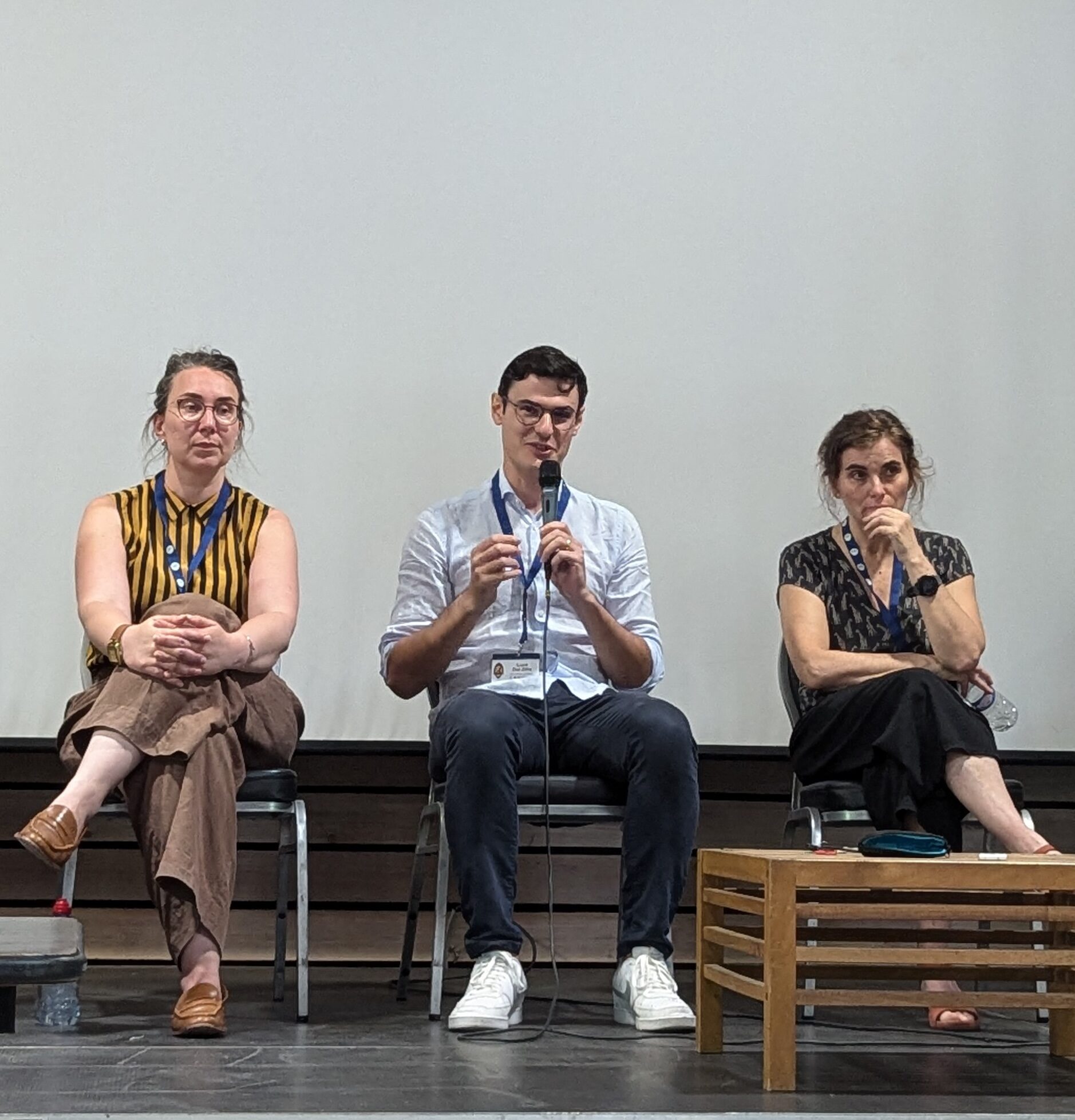 Luca Dal Zilio on a panel discussion